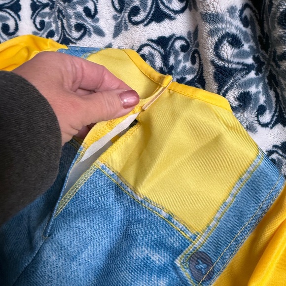 Rubie's Despicable Me Minions Girls sz M Yellow Blue Costume Dress& Goggles NEW - Picture 9 of 16